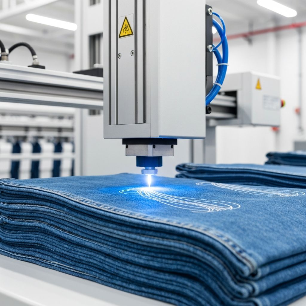 Laser denim finishing technology